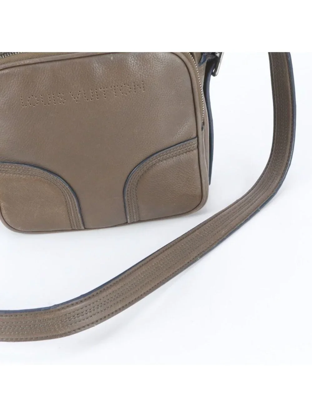 Louis Vuitton Cuir Bequia Trotter M Leather Shoulder Bag Crossbody Messenger